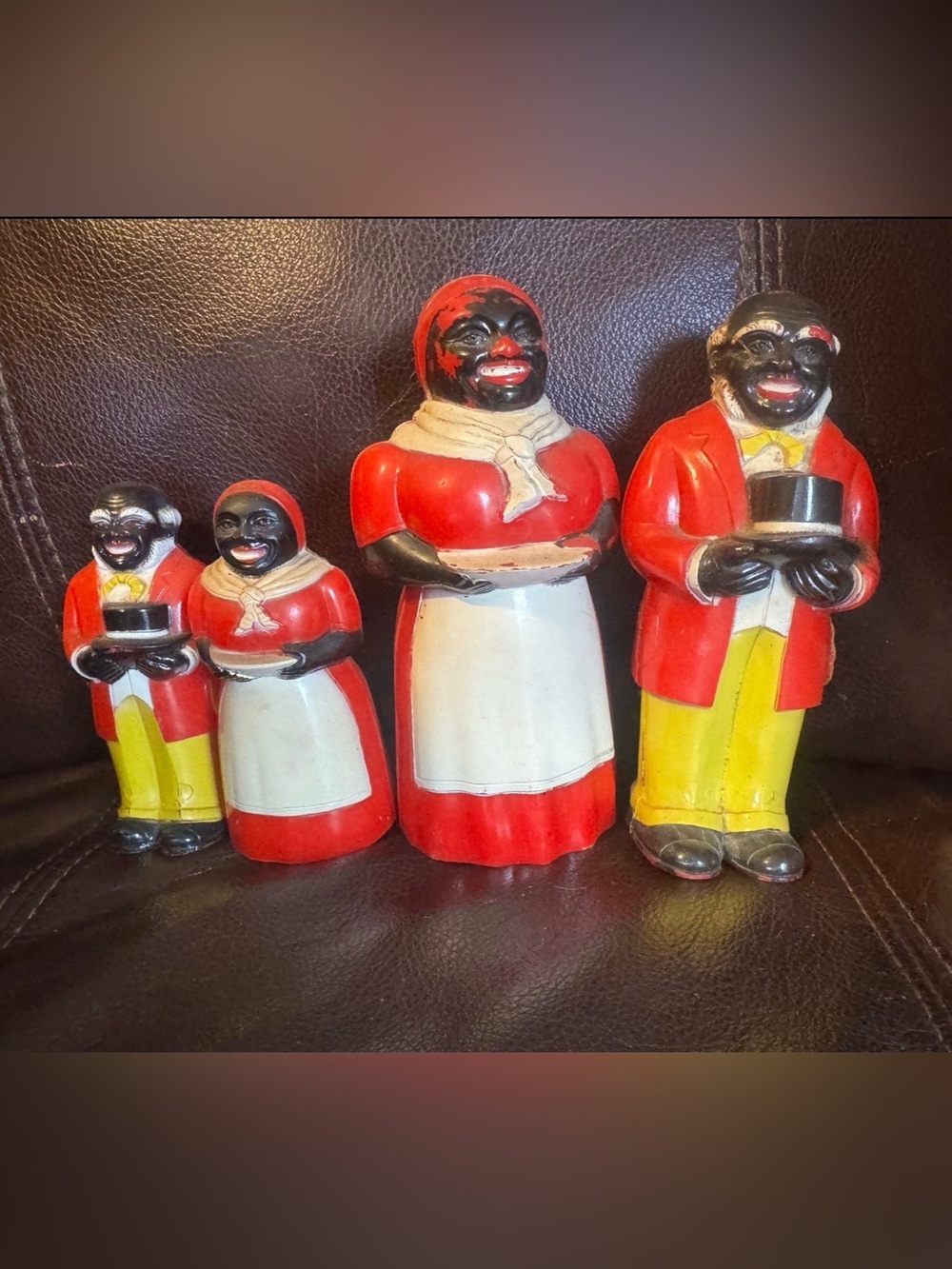 Vintage Set of 4 Salt and Pepper Shakers Plastic